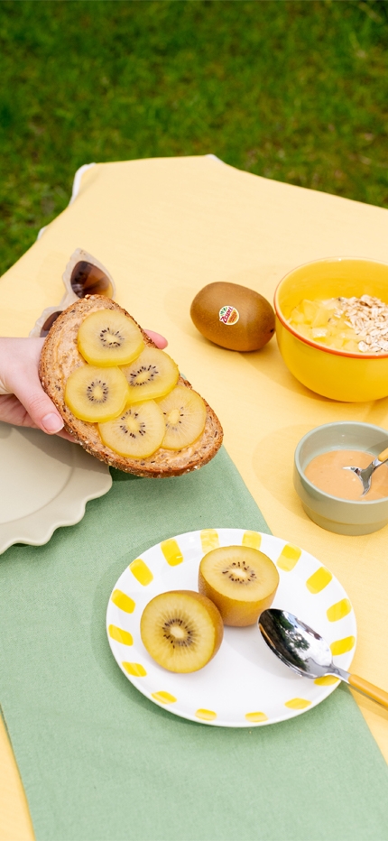 Le kiwi jaune Zespri™ Sungold™, l’allié de l’été